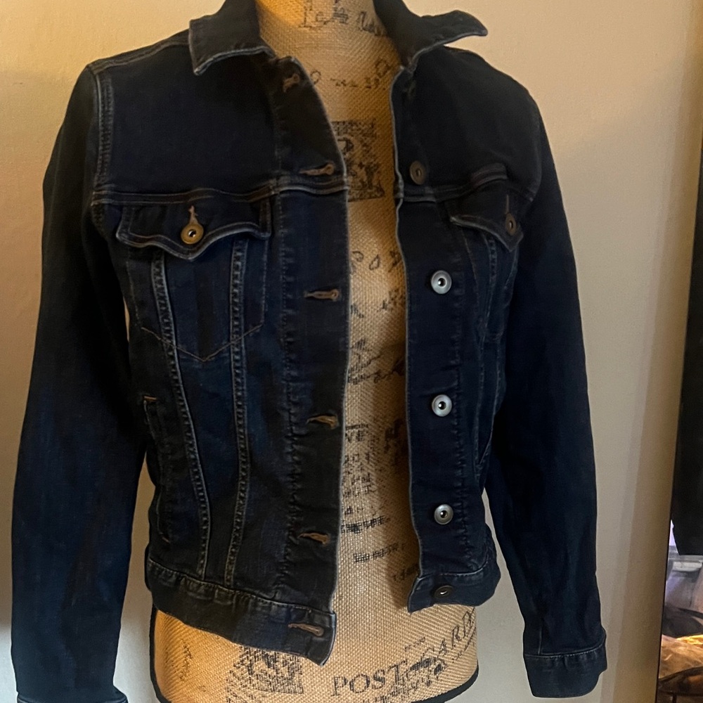 Daily Ritual Dark Blue Jean Jacket - Picture 5 of 7